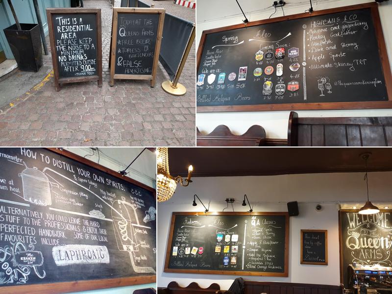 The Queens Arms Menu