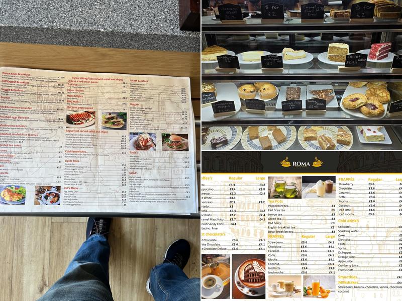 Roma Cafe & Lounge Menu