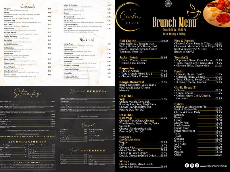 The Carbon Cycle Menu