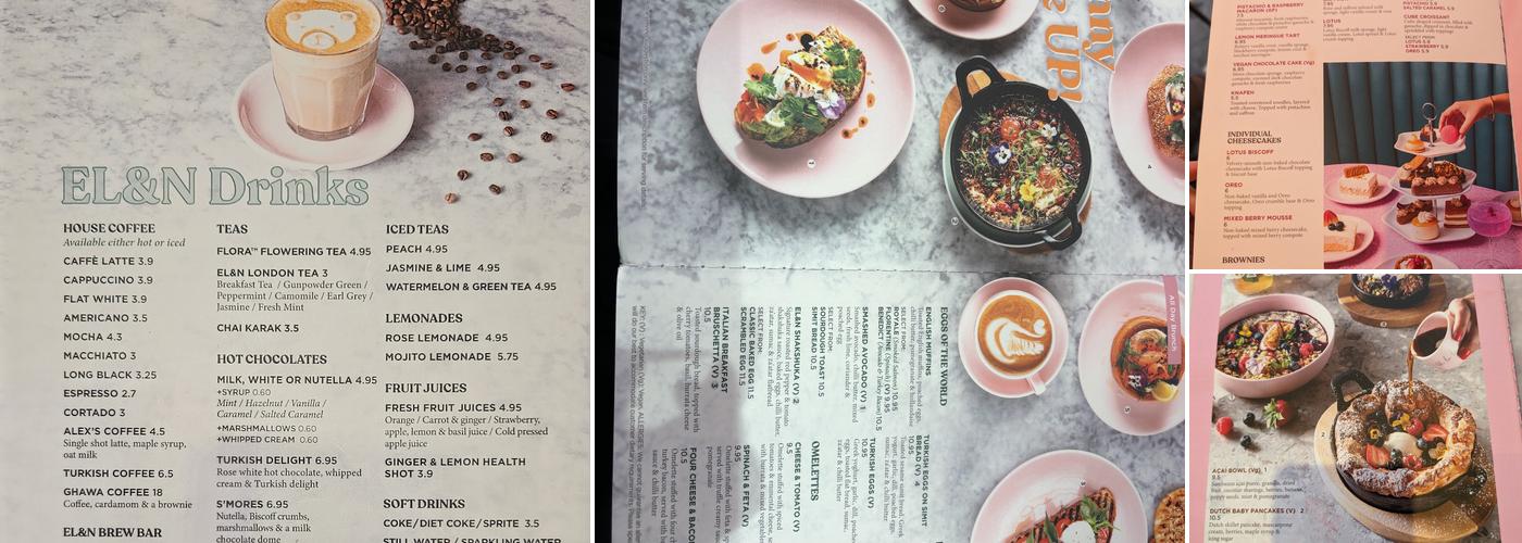 EL&N London - New Street Menu