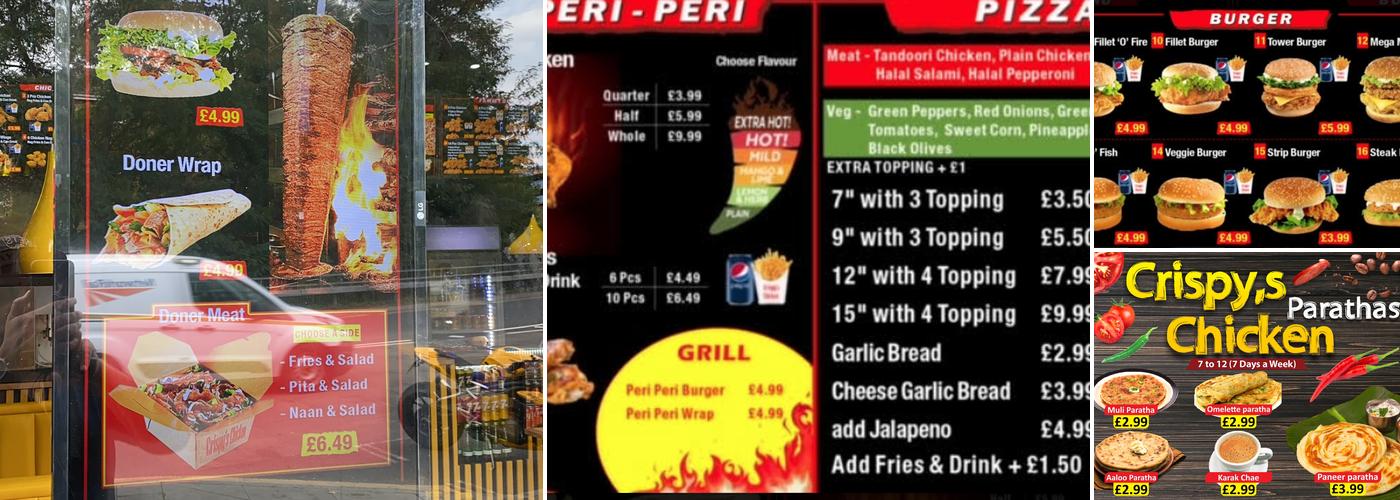 Crispy’s Chicken Menu