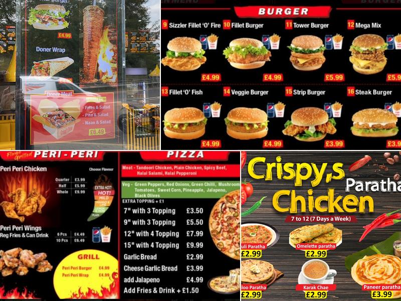 Crispy’s Chicken Menu