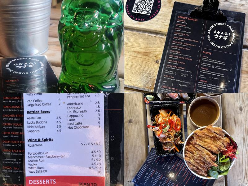 Unagi Street Food & Sushi Manchester Menu