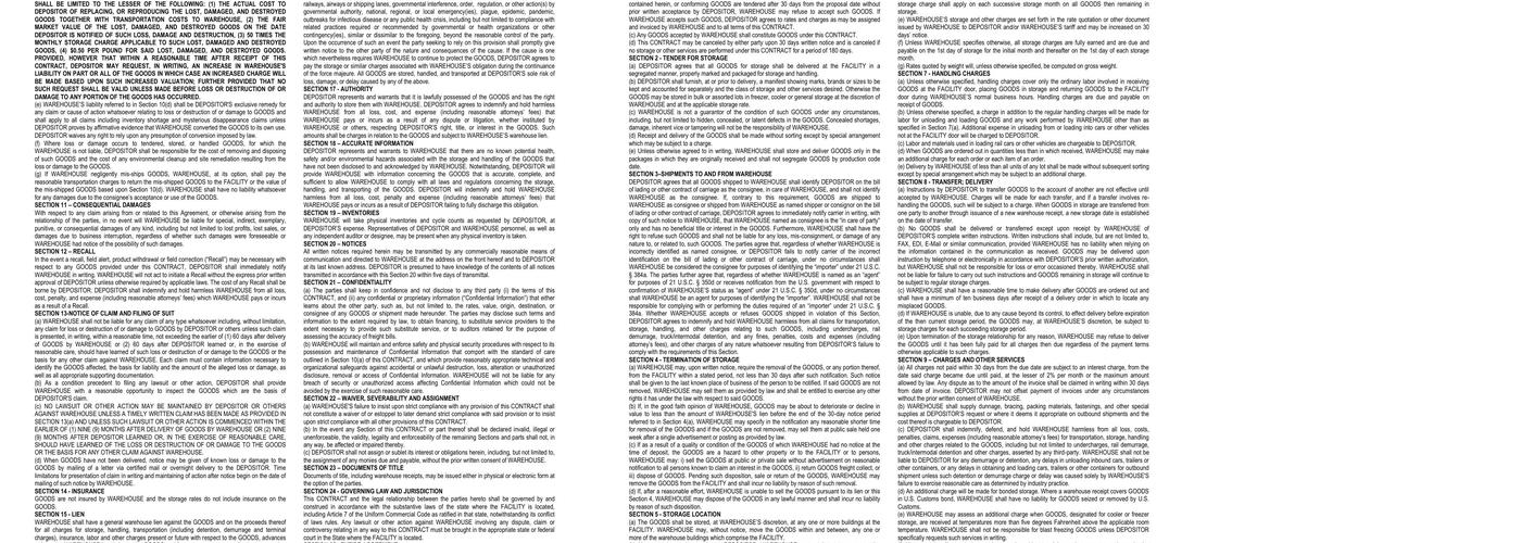 Uni Sea Cold Storage Menu