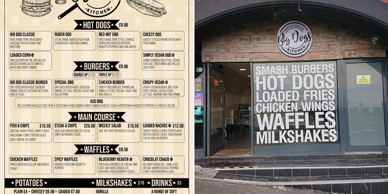 Big Dogs Kitchen Menu