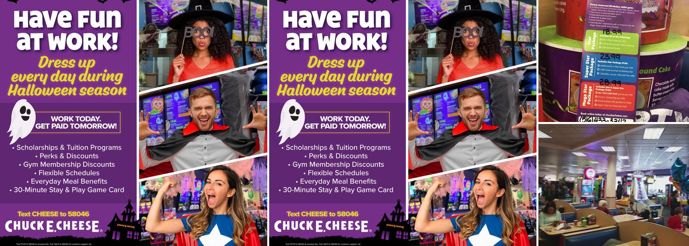Chuck E. Cheese Menu