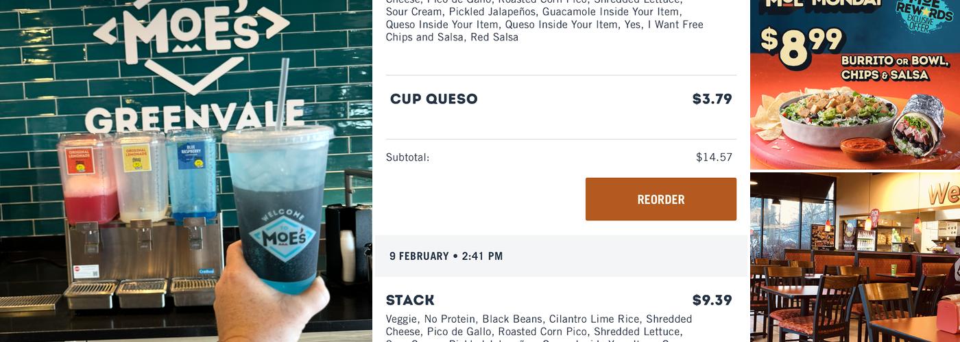 Moe's Southwest Grill Menu