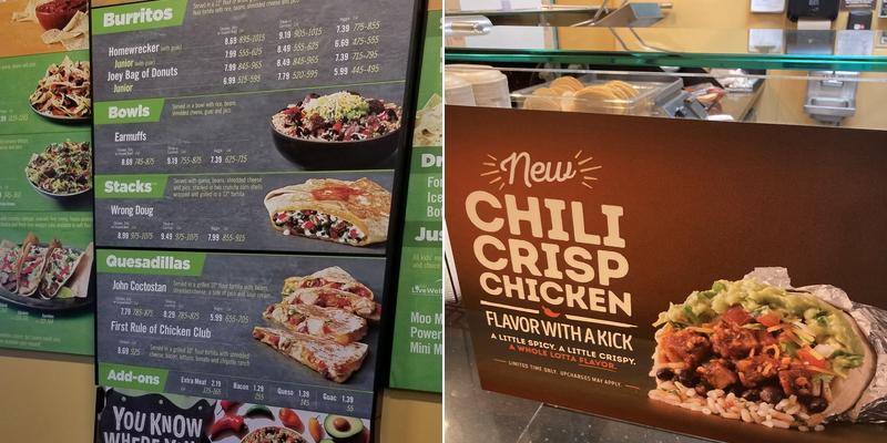 Moe's Southwest Grill Menu