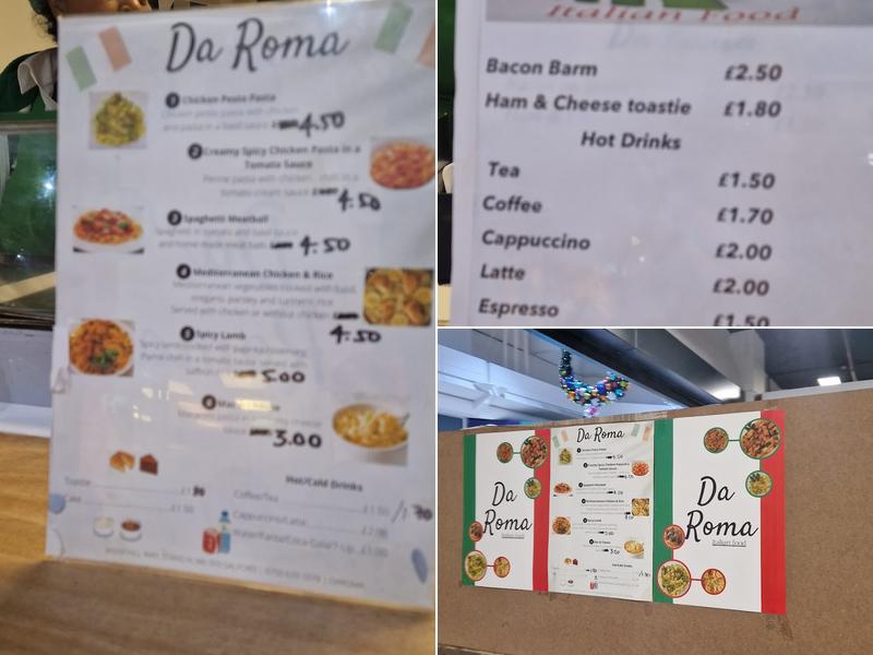 Da Roma Menu