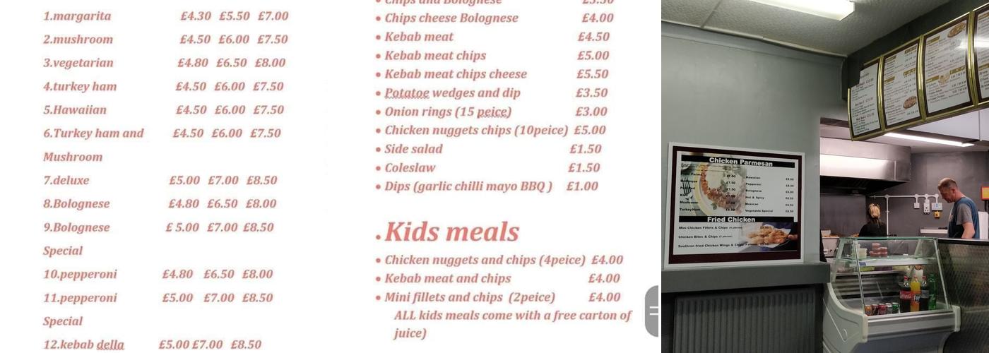 King Kebab Seahouses Menu