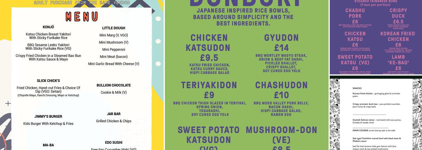 KONJÖ SHEFFIELD Menu