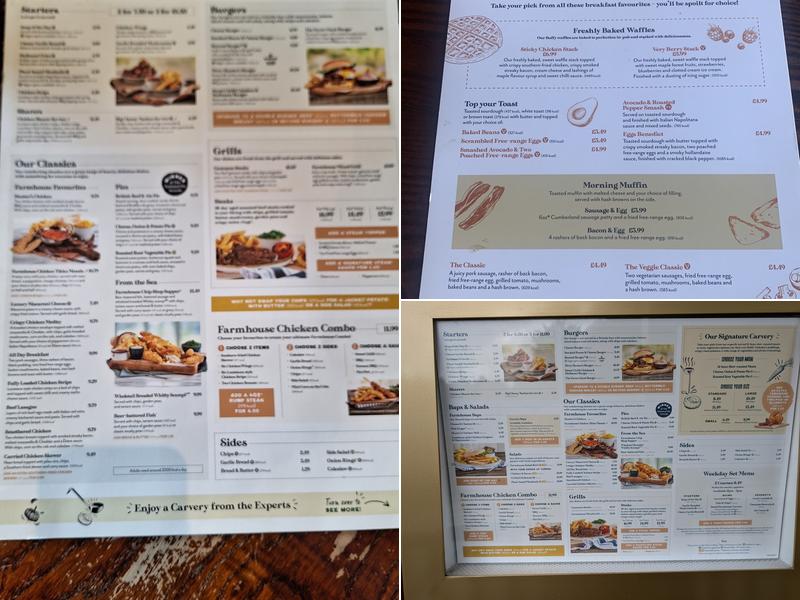 Meadow Farm - Farmhouse Inns Menu