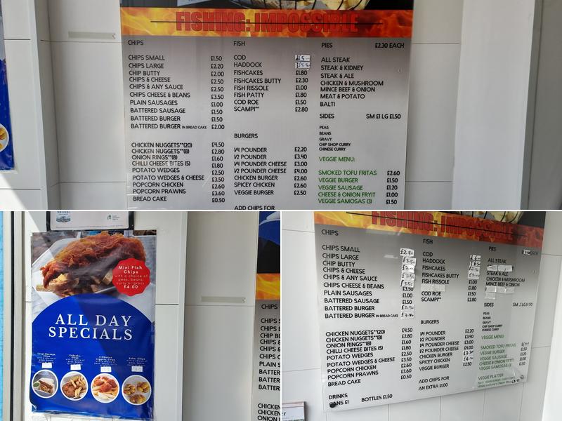 Hillsborough Fish Bar Menu