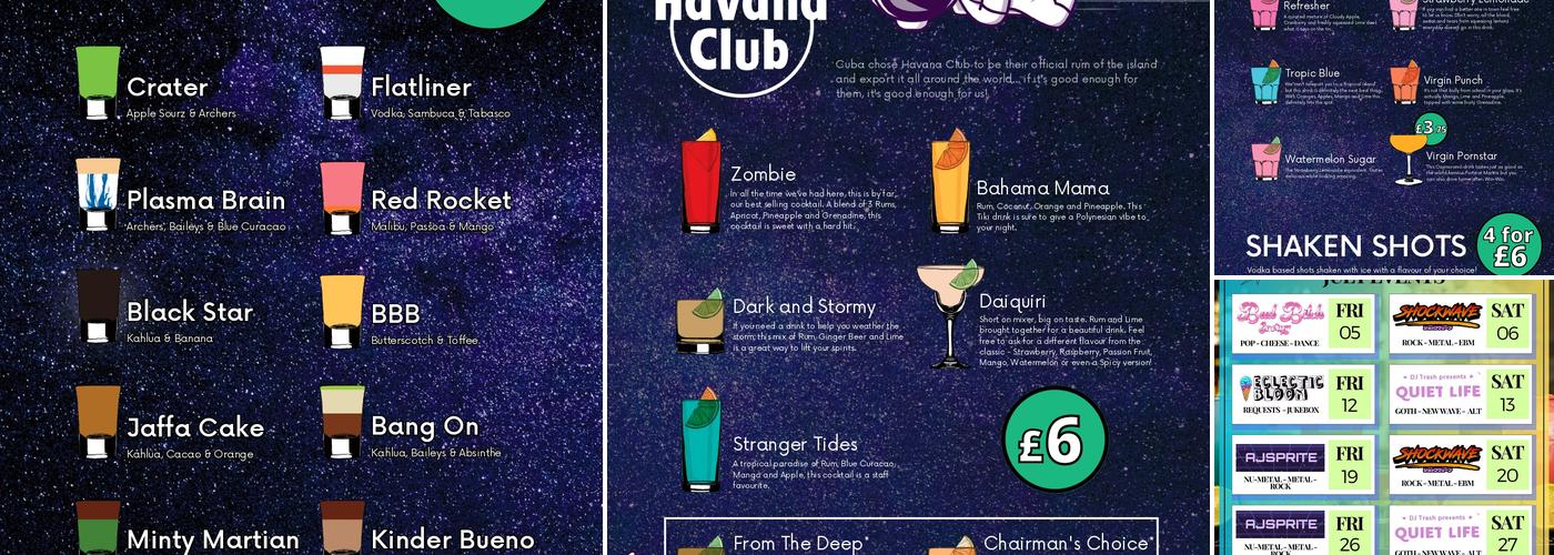 The Shooting Star Menu