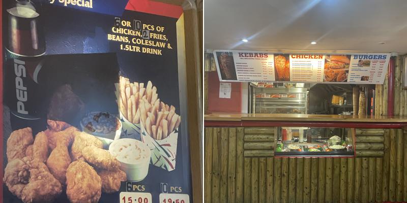 The Chicken Land Menu