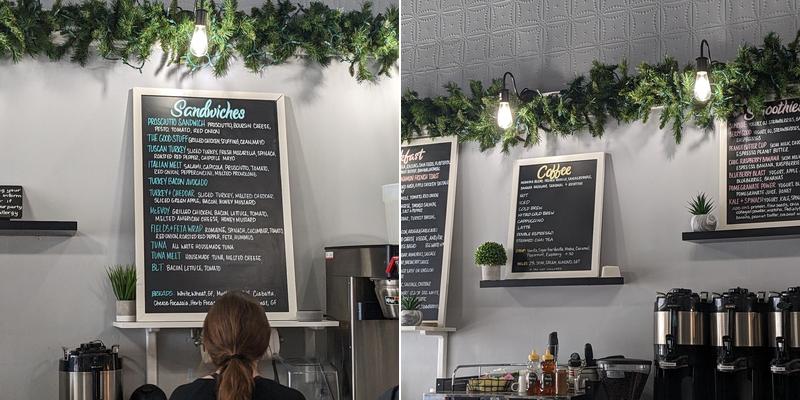 Deja Brew Menu