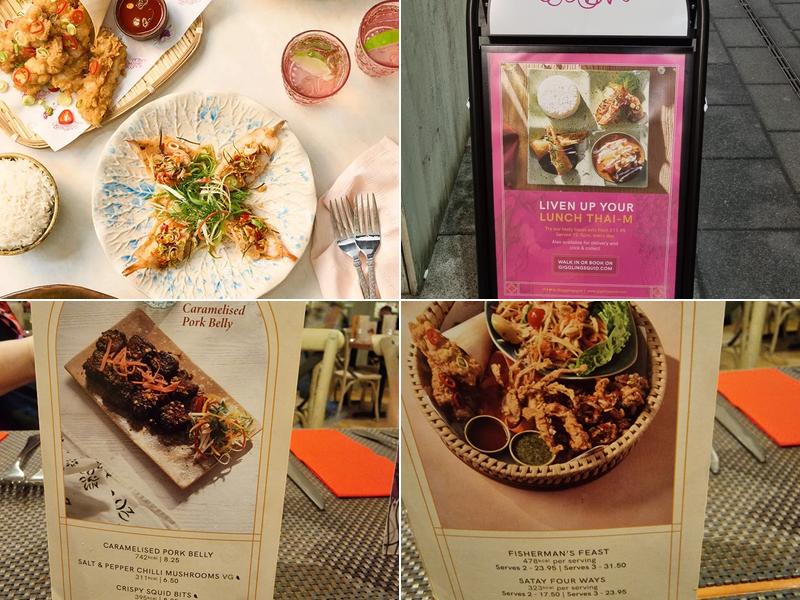 Giggling Squid - Mere Green Menu