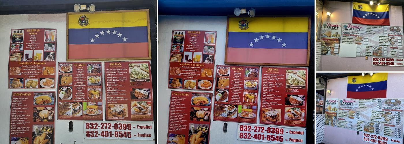 Frans Bakery Menu