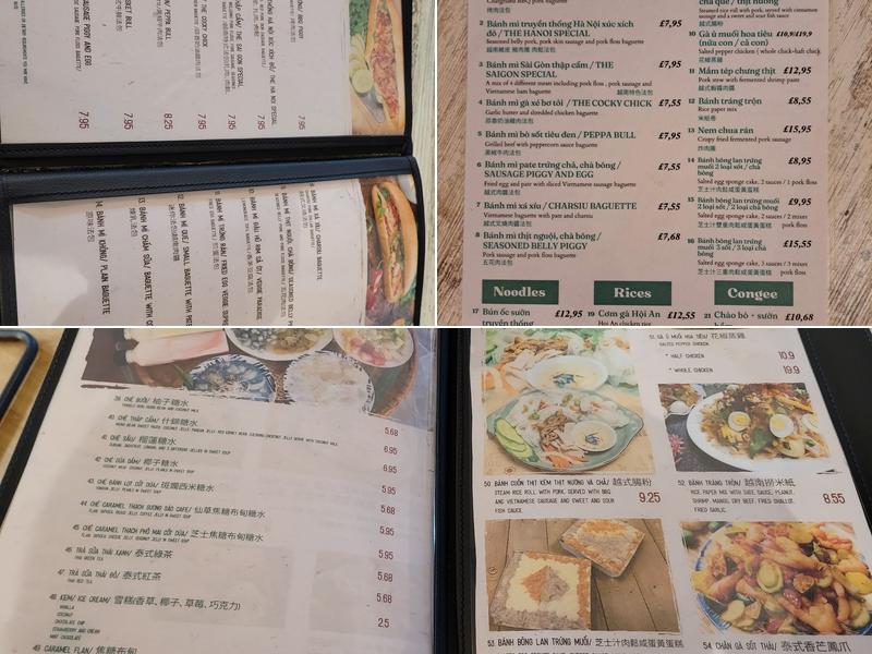 Mi Banh Mi - China Town Menu