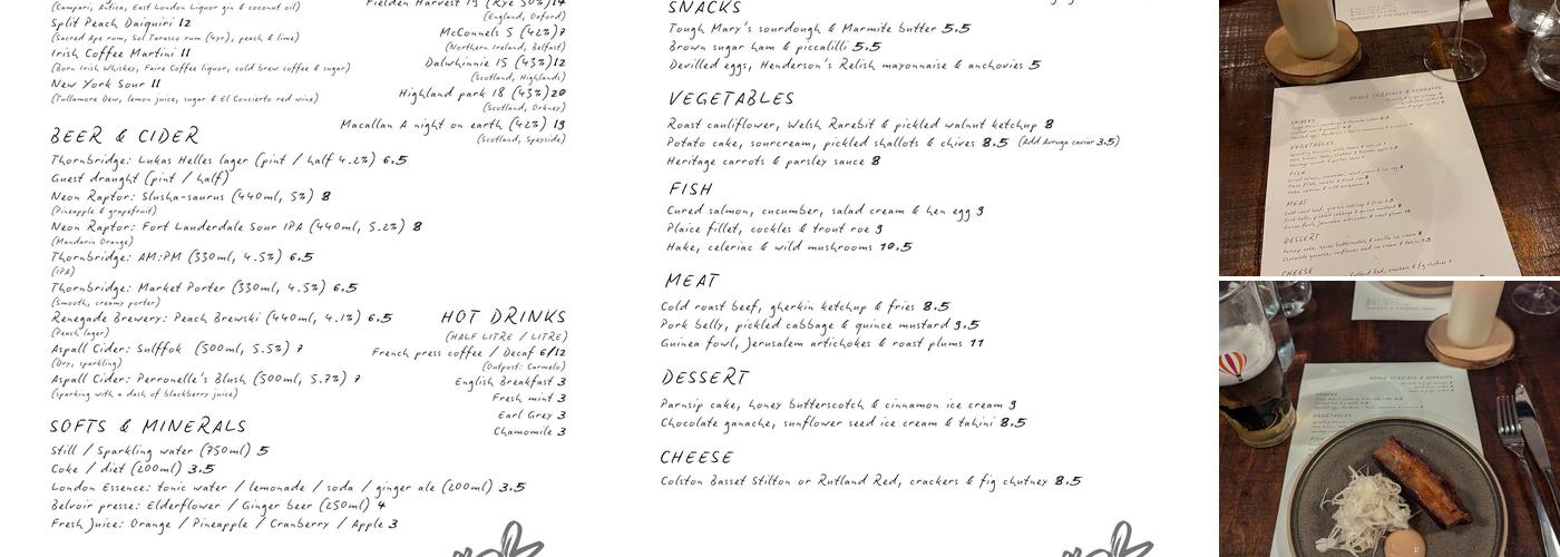Piccalilli Nottingham Menu