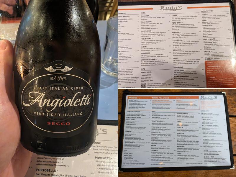 Rudy's Pizza Napoletana - Harborne Menu