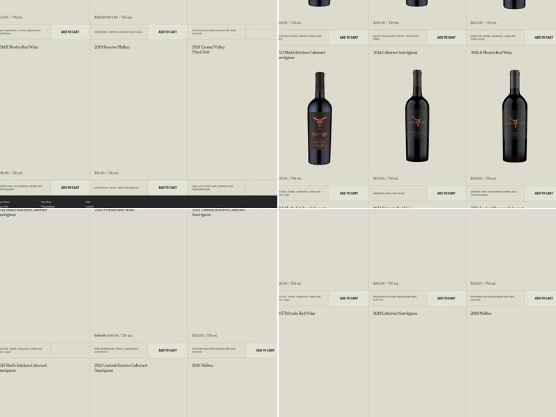 James Cole Winery Menu