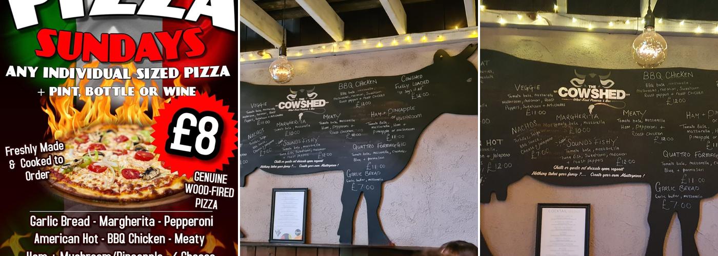 The Cowshed Menu