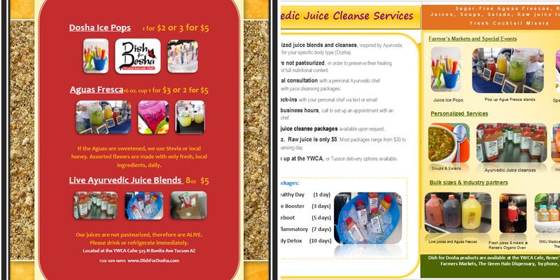 Dish for Dosha Menu