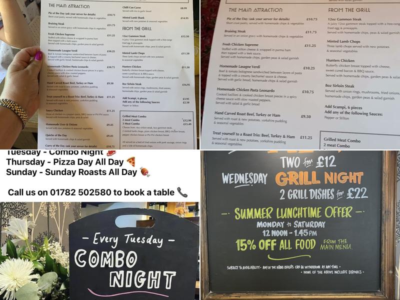 The Travellers Rest Menu