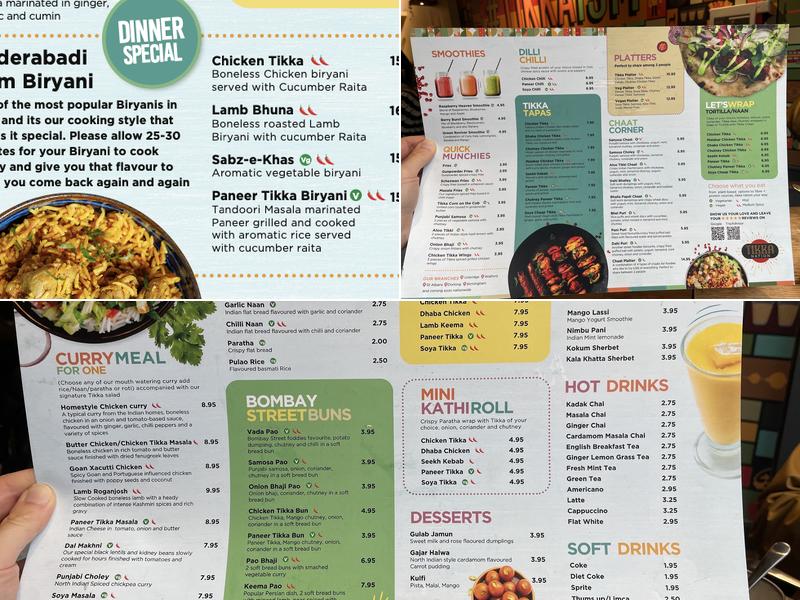 Tikka Nation Menu