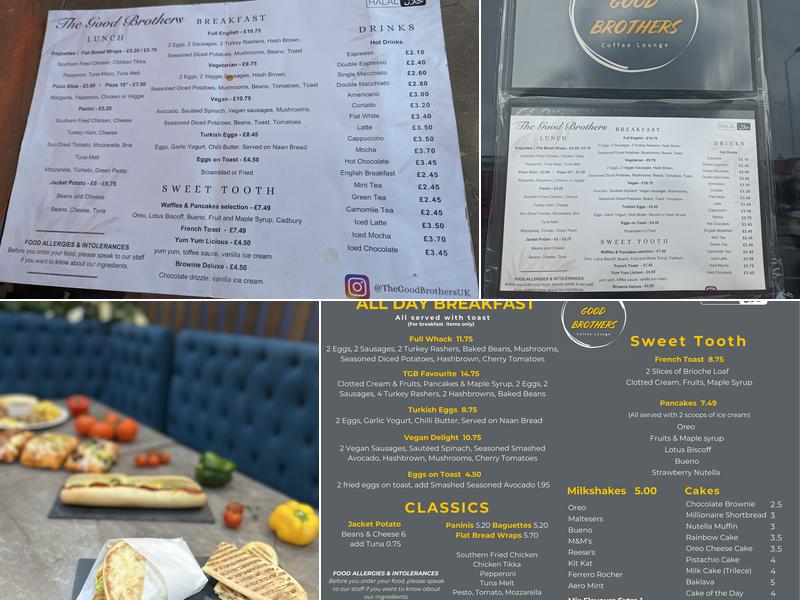 The Good Brothers Menu