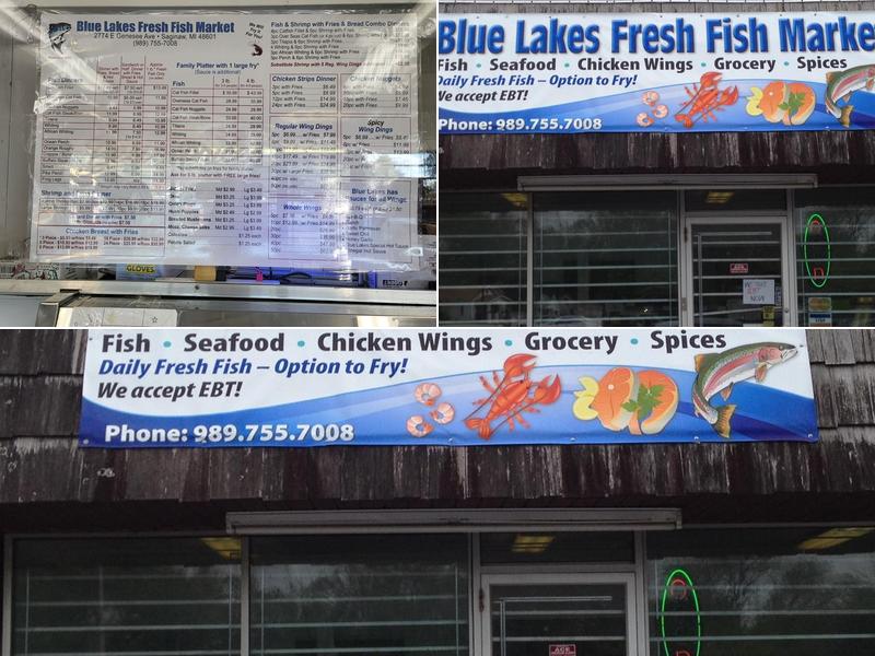 Blue Lakes Fresh Fish Market Menu