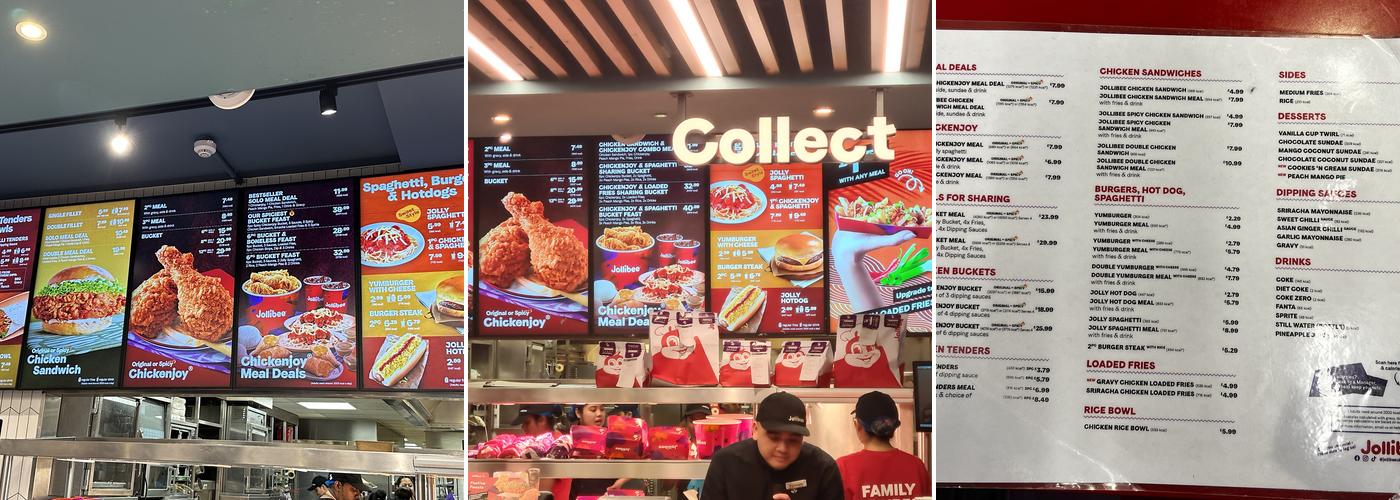 Jollibee Leicester Square Menu