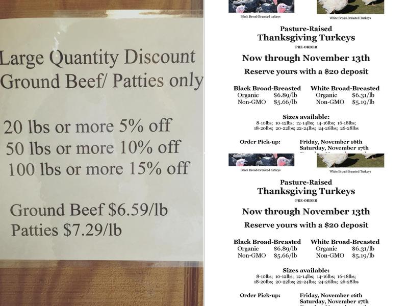 Danda Farms Menu