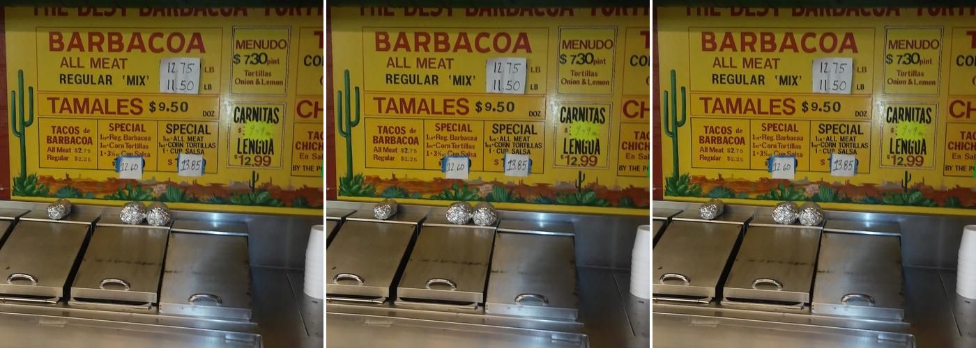 Celorio Menu