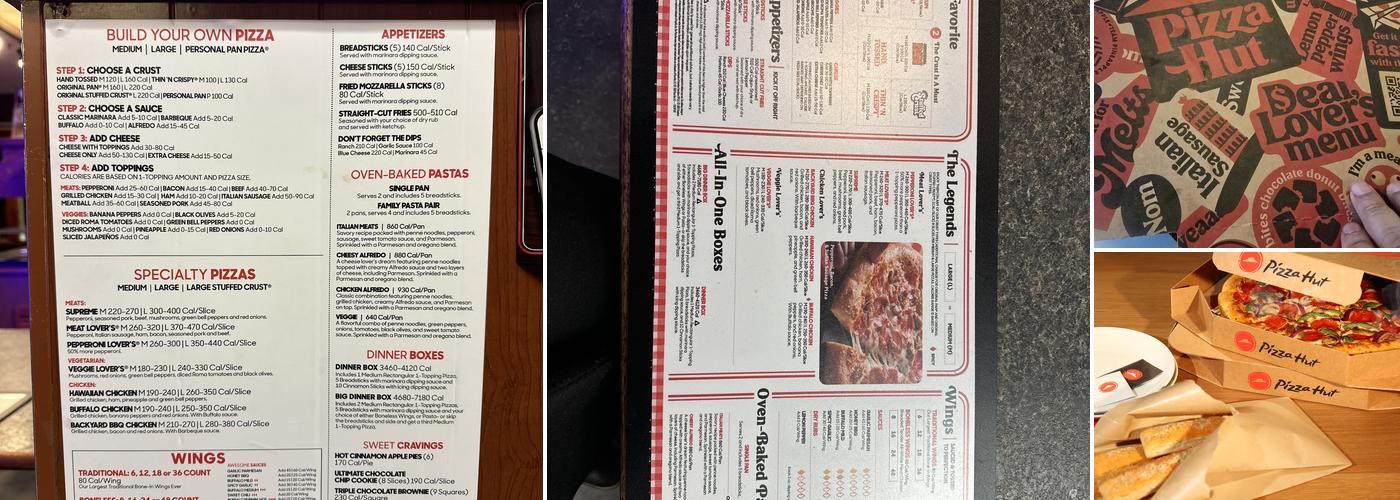 Pizza Hut Menu