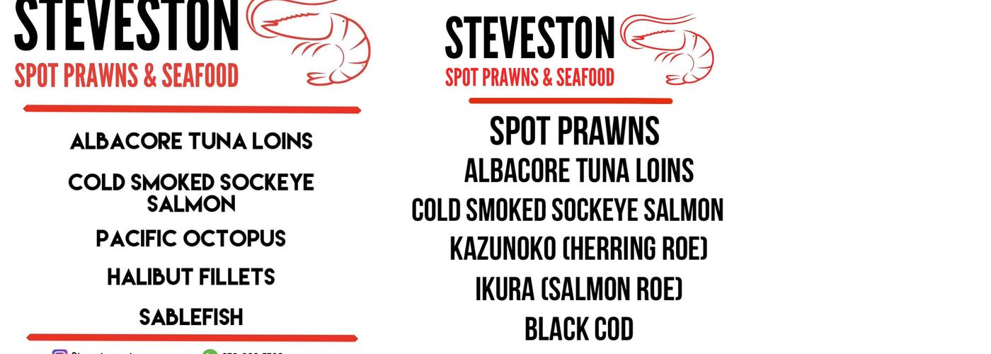 Steveston Fish Menu