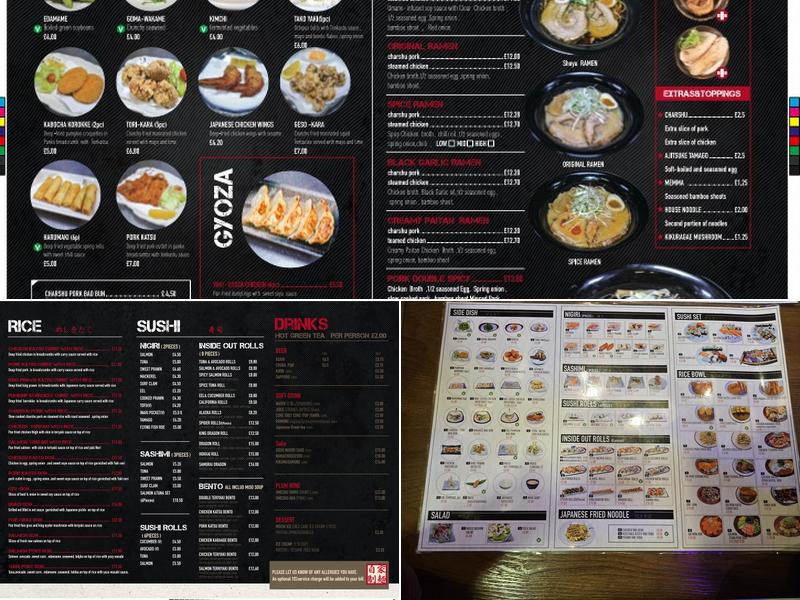 LET'S SUSHI MANCHESTER Menu