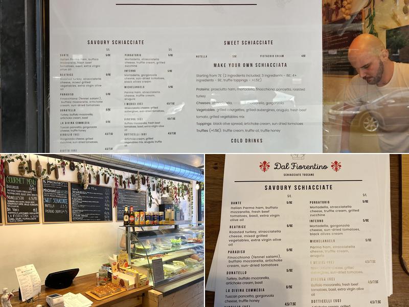 Dal Fiorentino Hoxton Menu