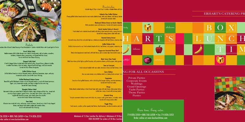 Erhart's Catering Menu