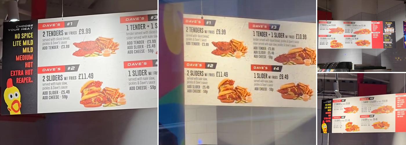 Dave's Hot Chicken Menu