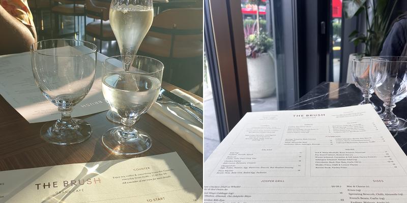 The Brush East London Grand Café Menu