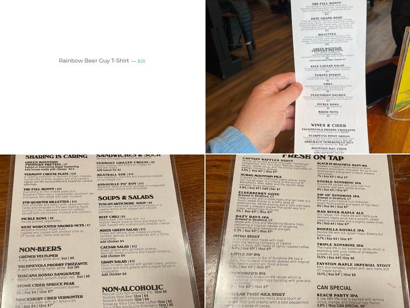 Lawson’s Finest Liquids Menu