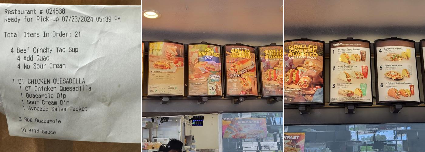 Taco Bell Menu