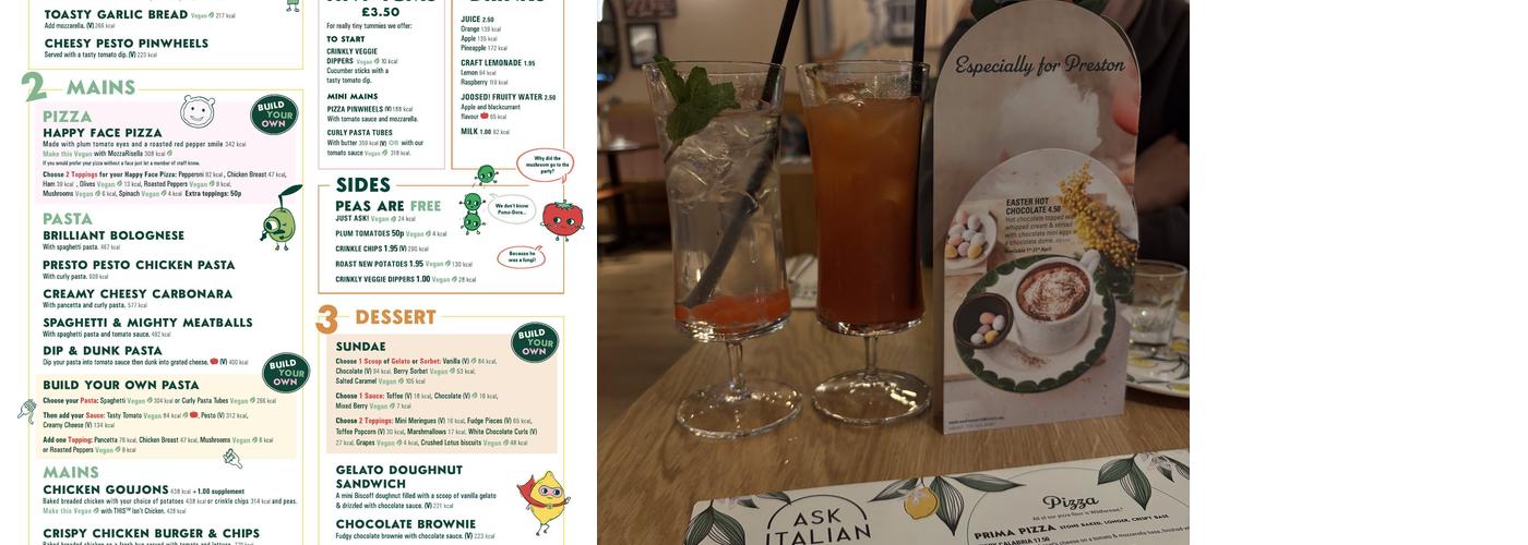 ASK Italian Menu