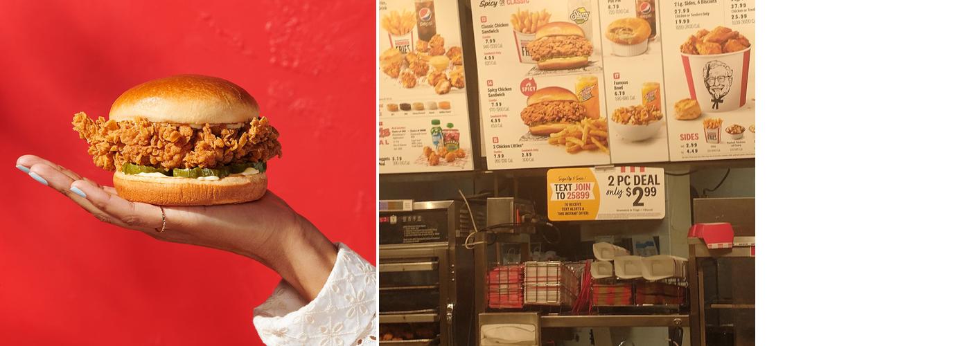 KFC Menu