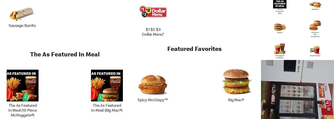 McDonald's Menu