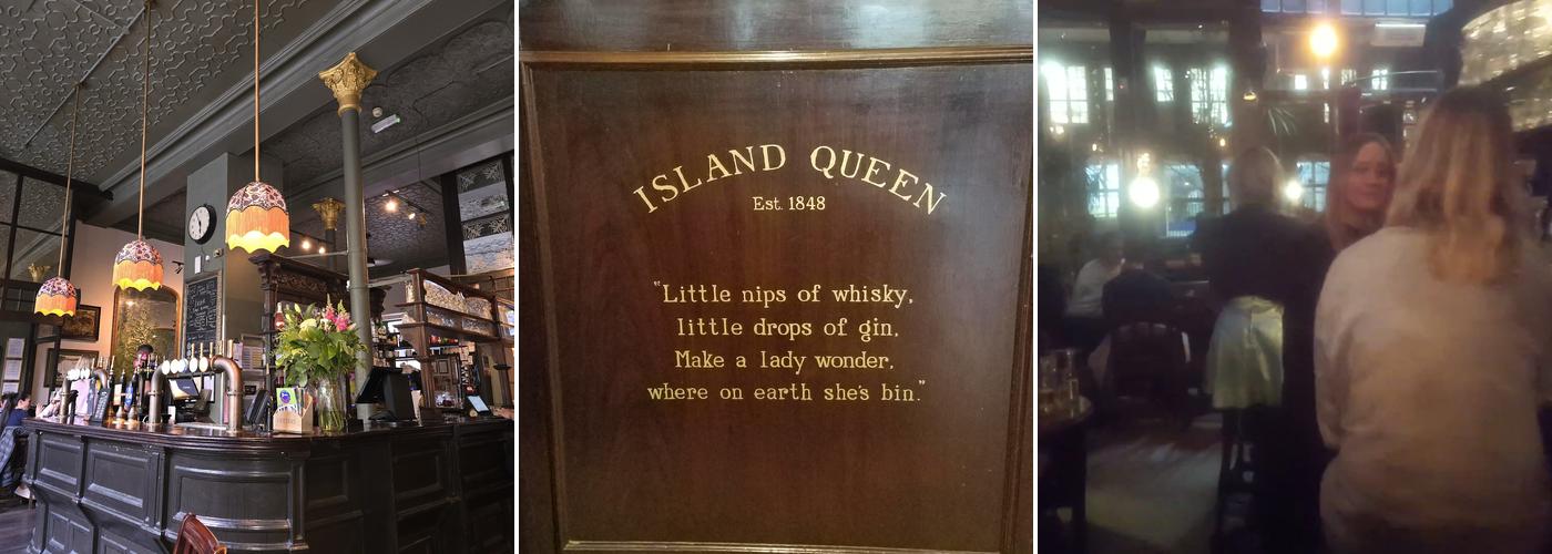 The Island Queen Menu
