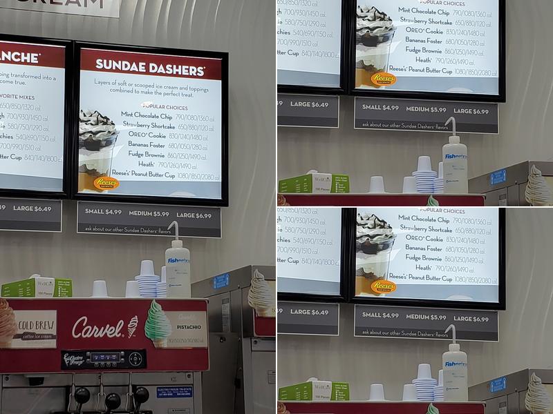 Carvel Menu