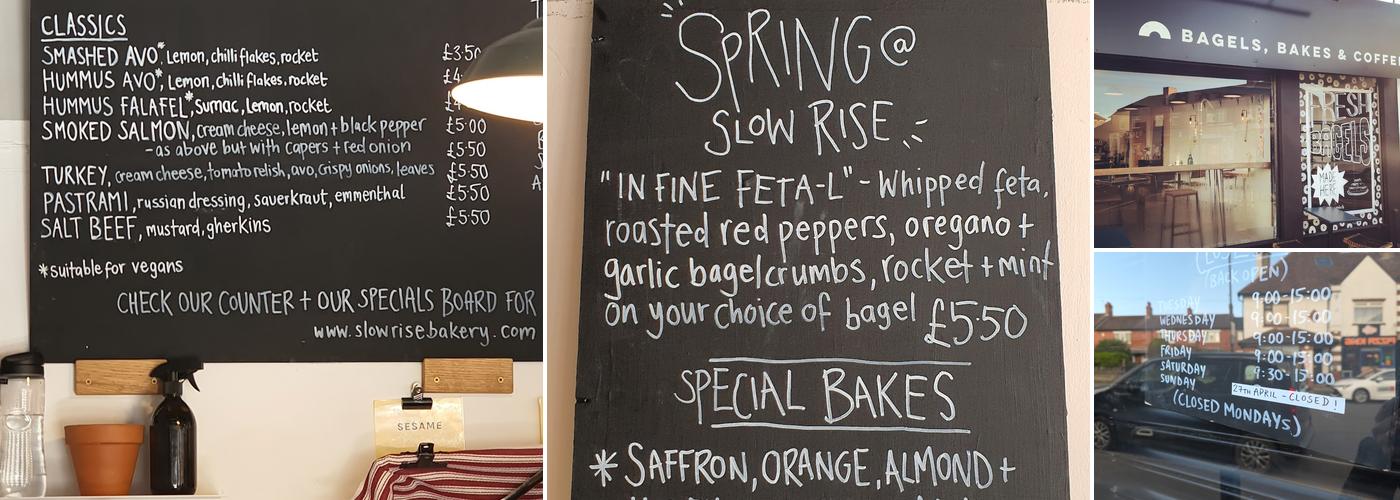 Slow Rise Bakery Menu